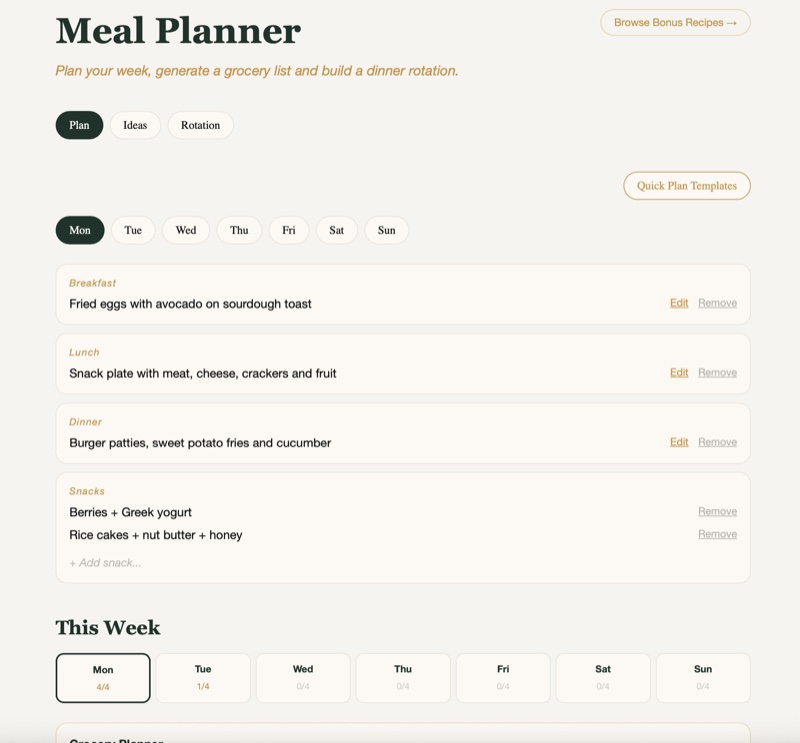 Meal Planner