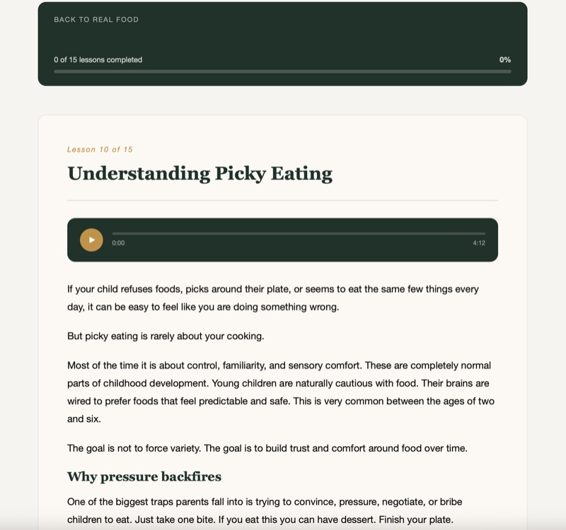Picky Eater Lessons