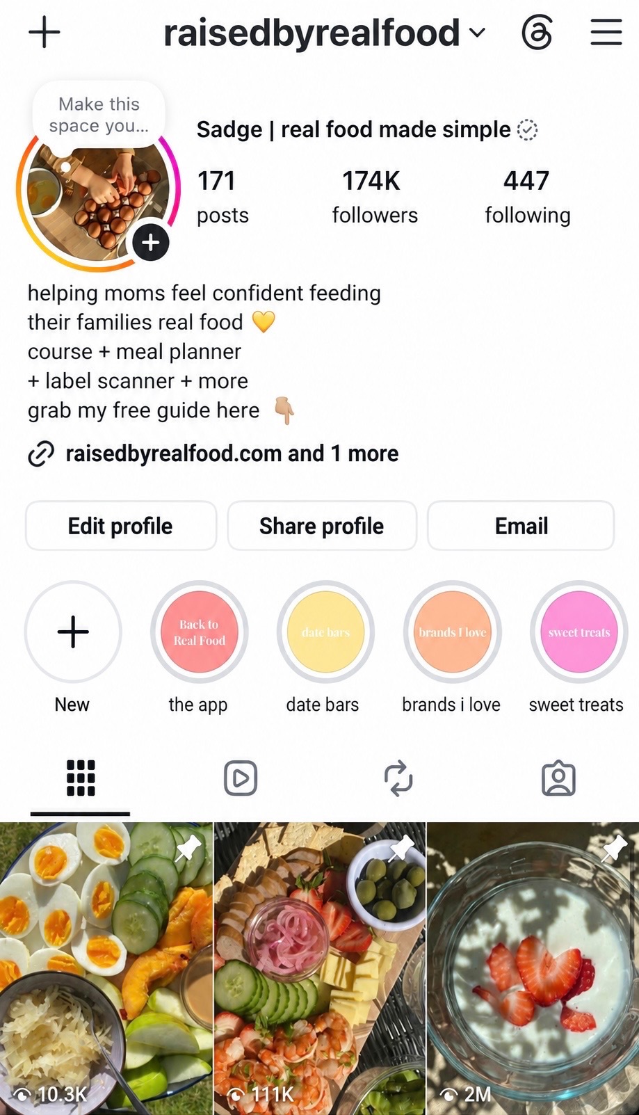 Raised by Real Food on Instagram